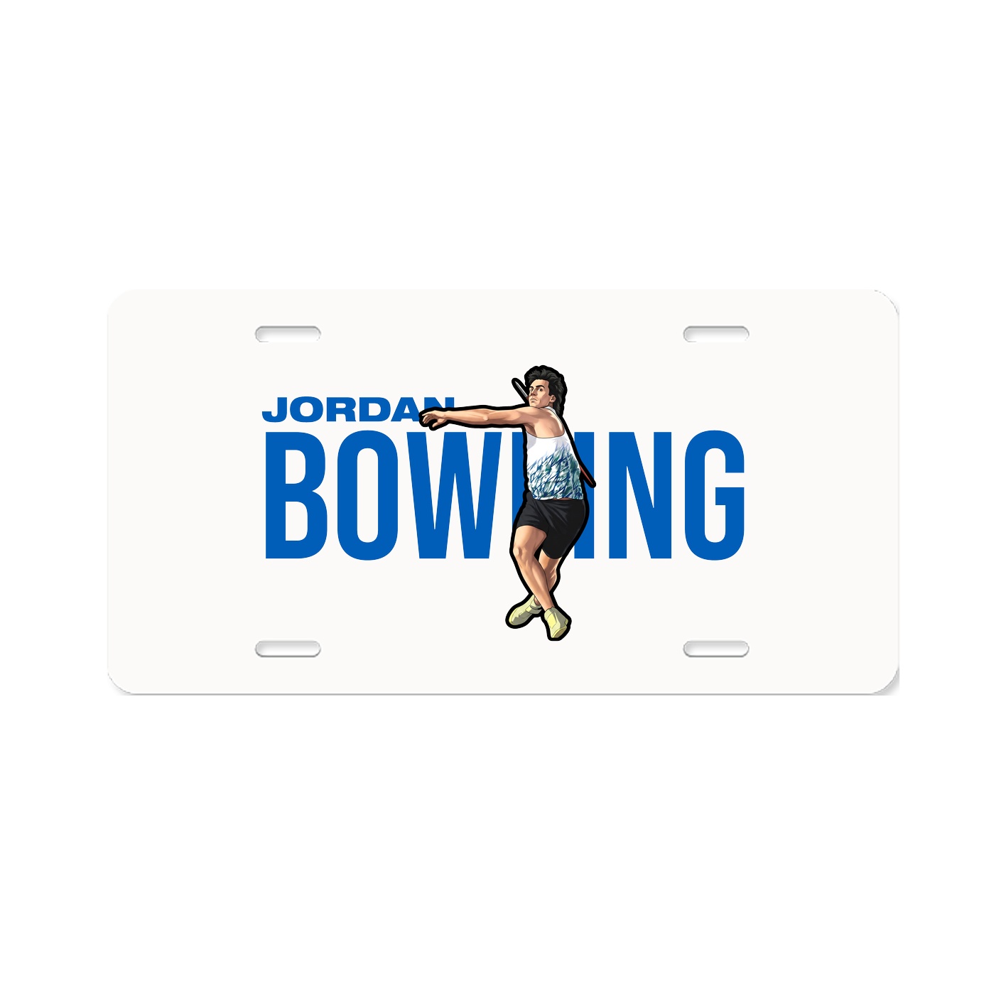 License Plate — Player Name in Classic