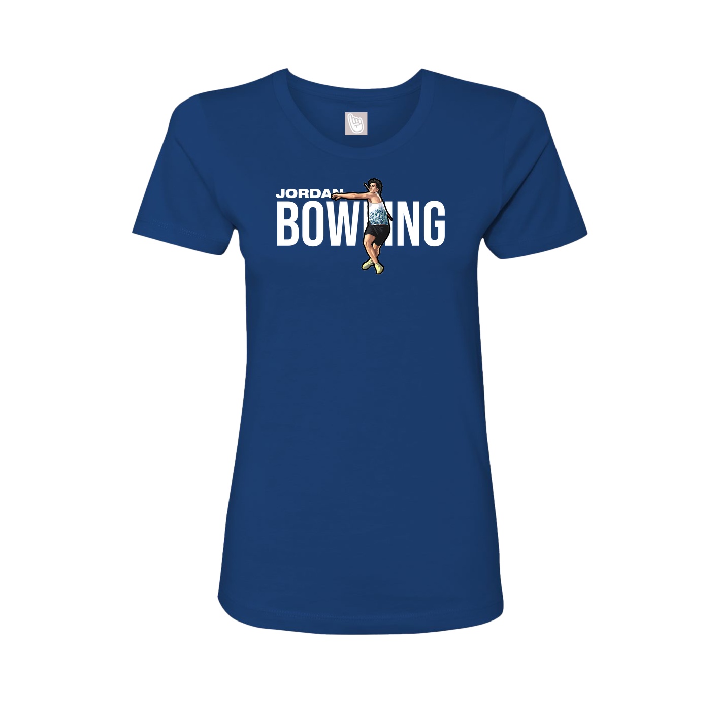 Womens Tee — Player Name in Royal
