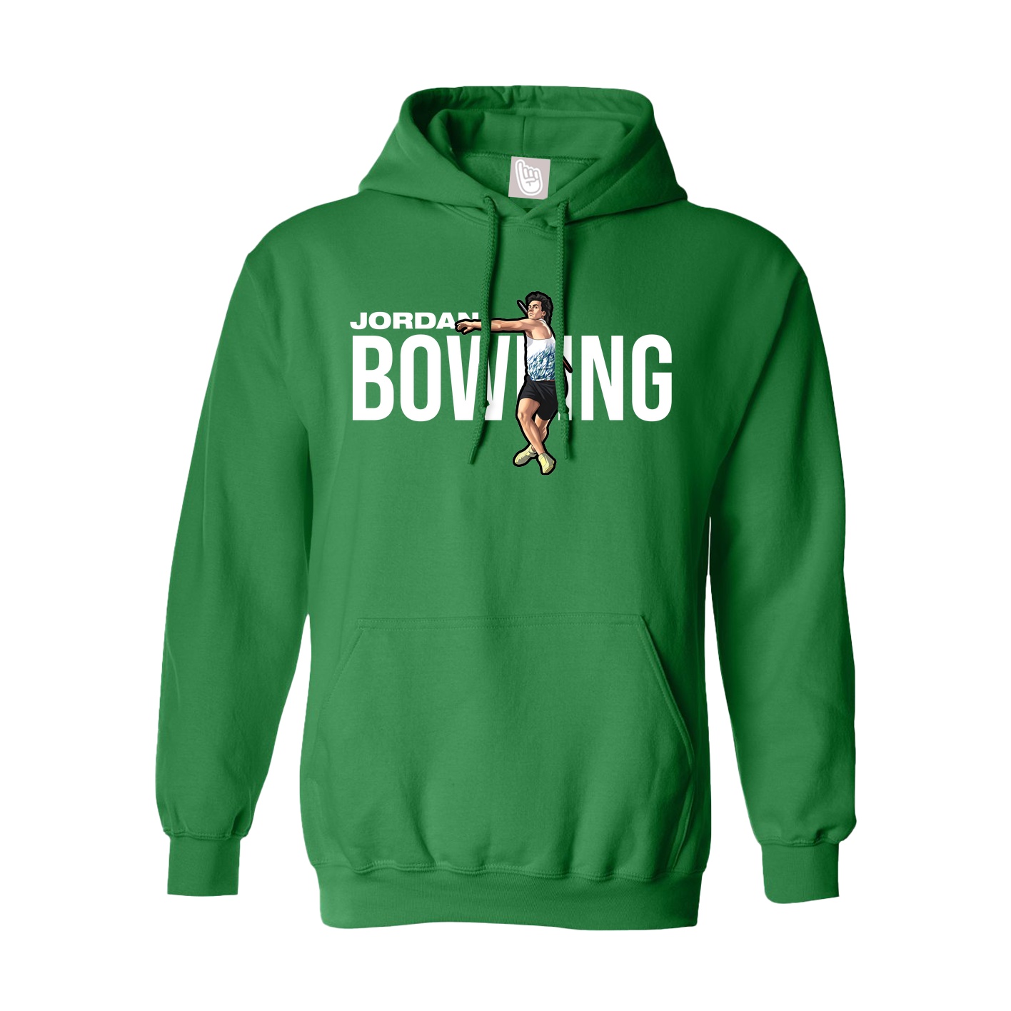 Hoodie — Player Name in Green