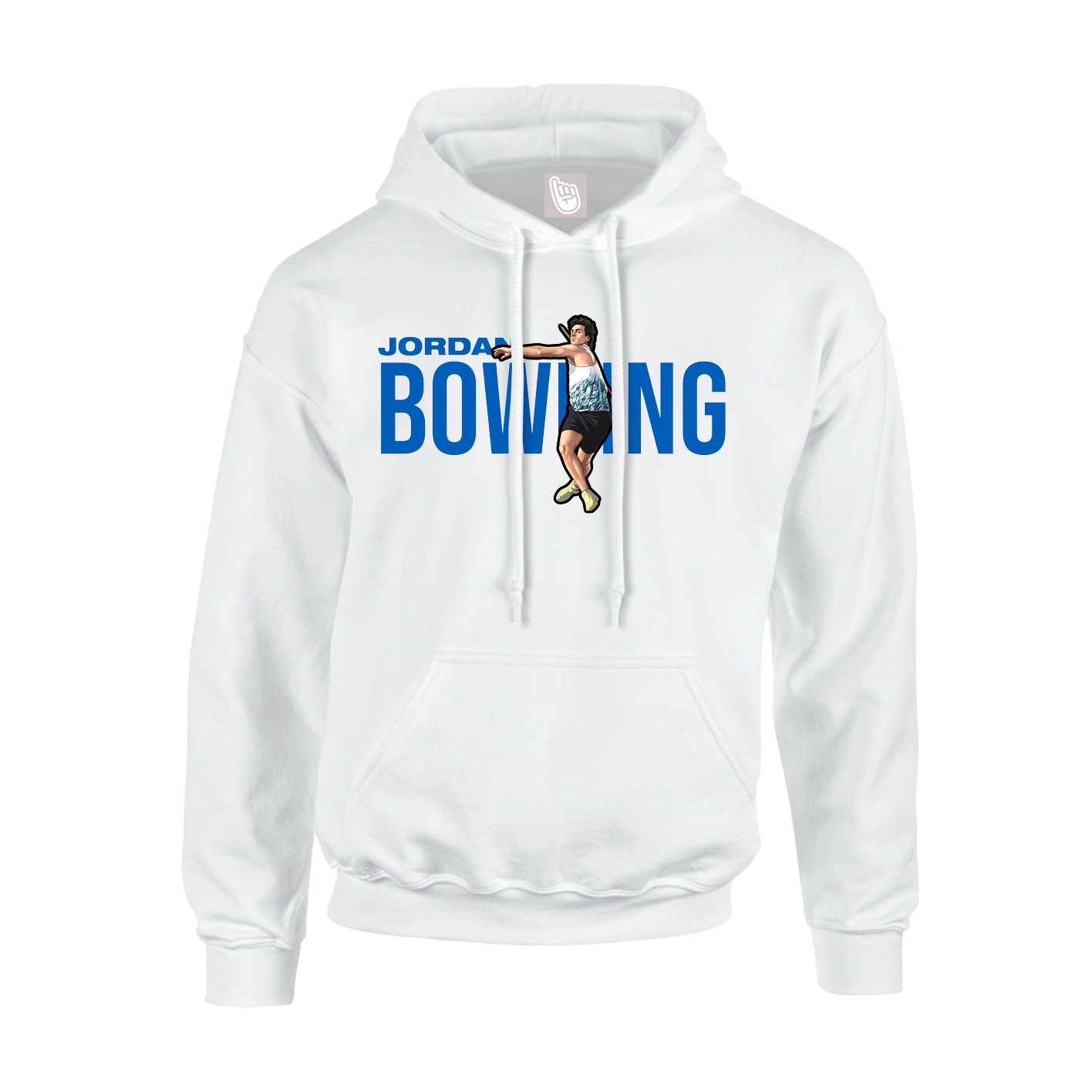 Youth Hoodie — Player Name in White