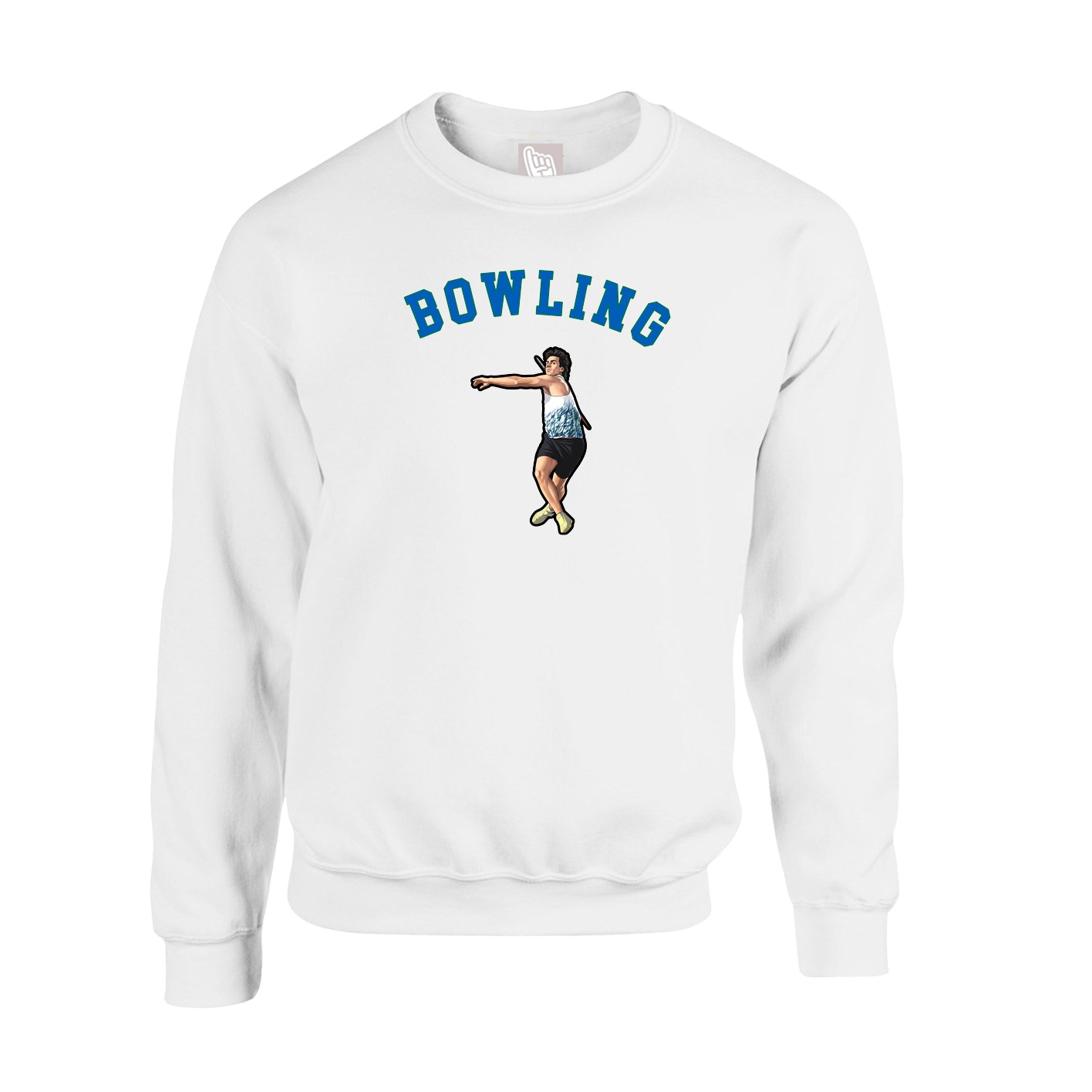 Fleece Crew — Shirsey Arch in White