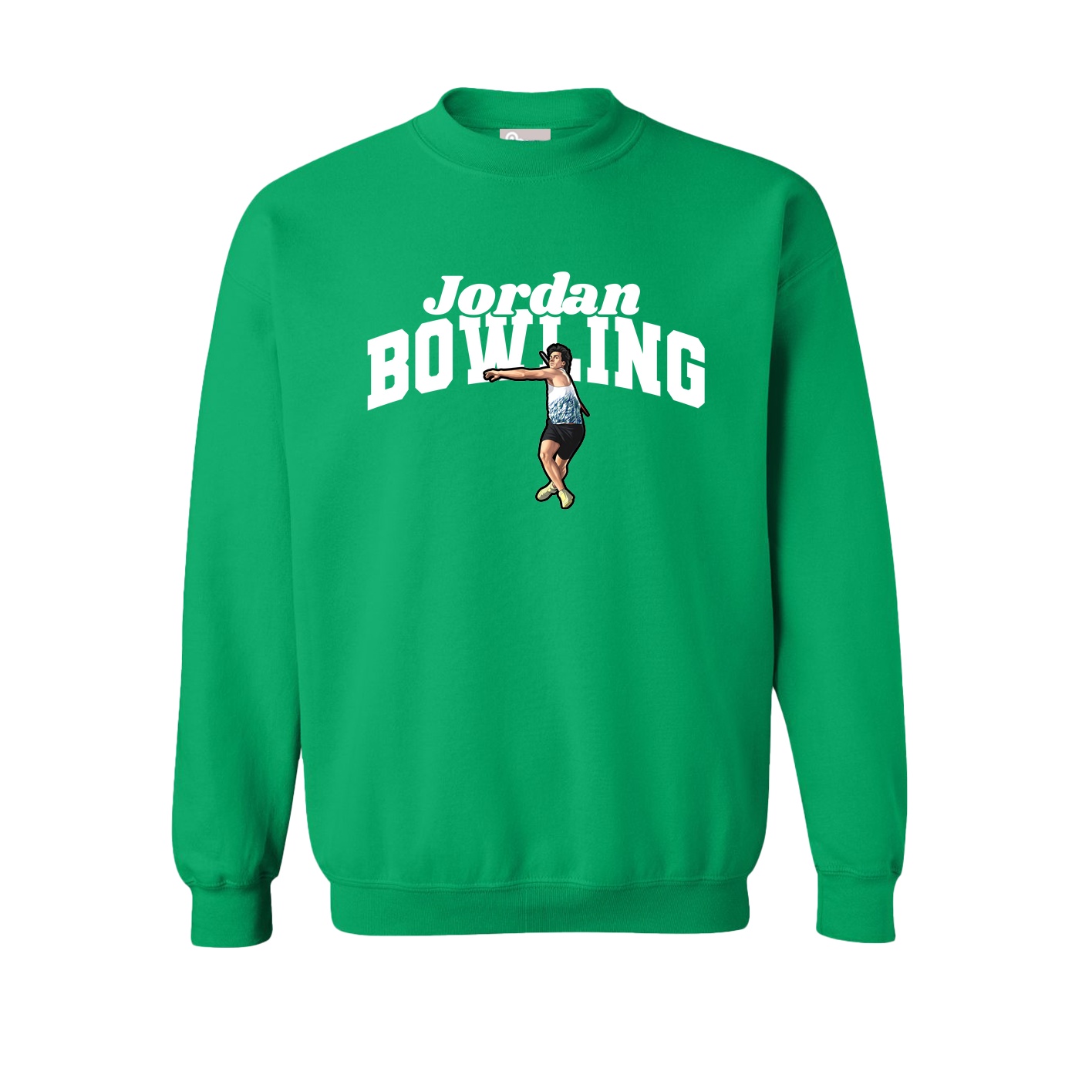 Fleece Crew — Signature Arch in Green