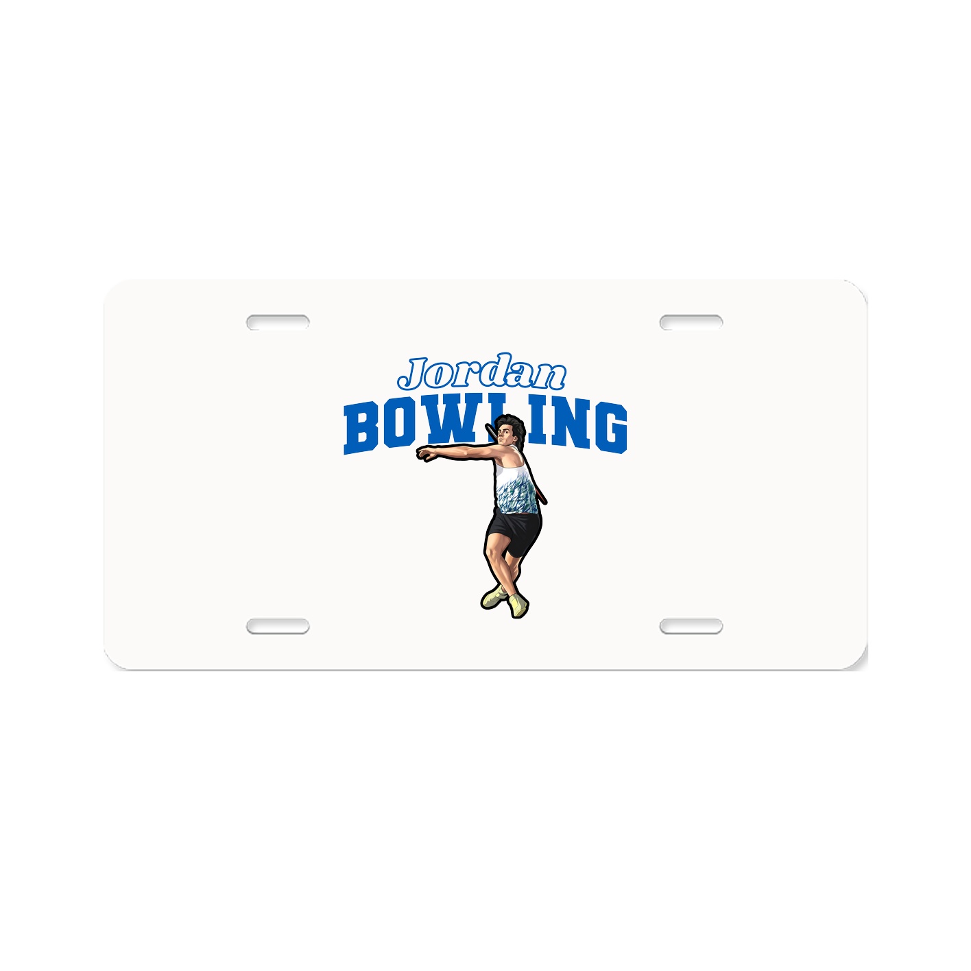 License Plate — Name Arch in Classic