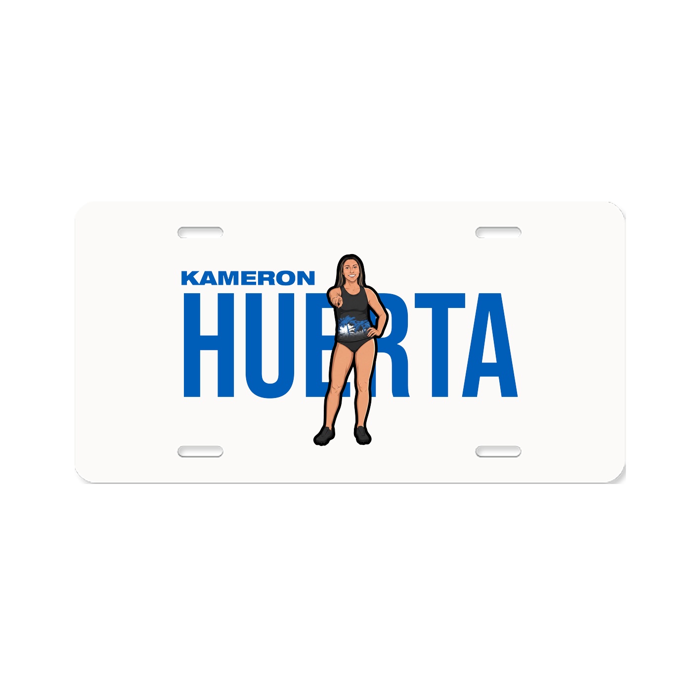 License Plate — Player Name in Classic