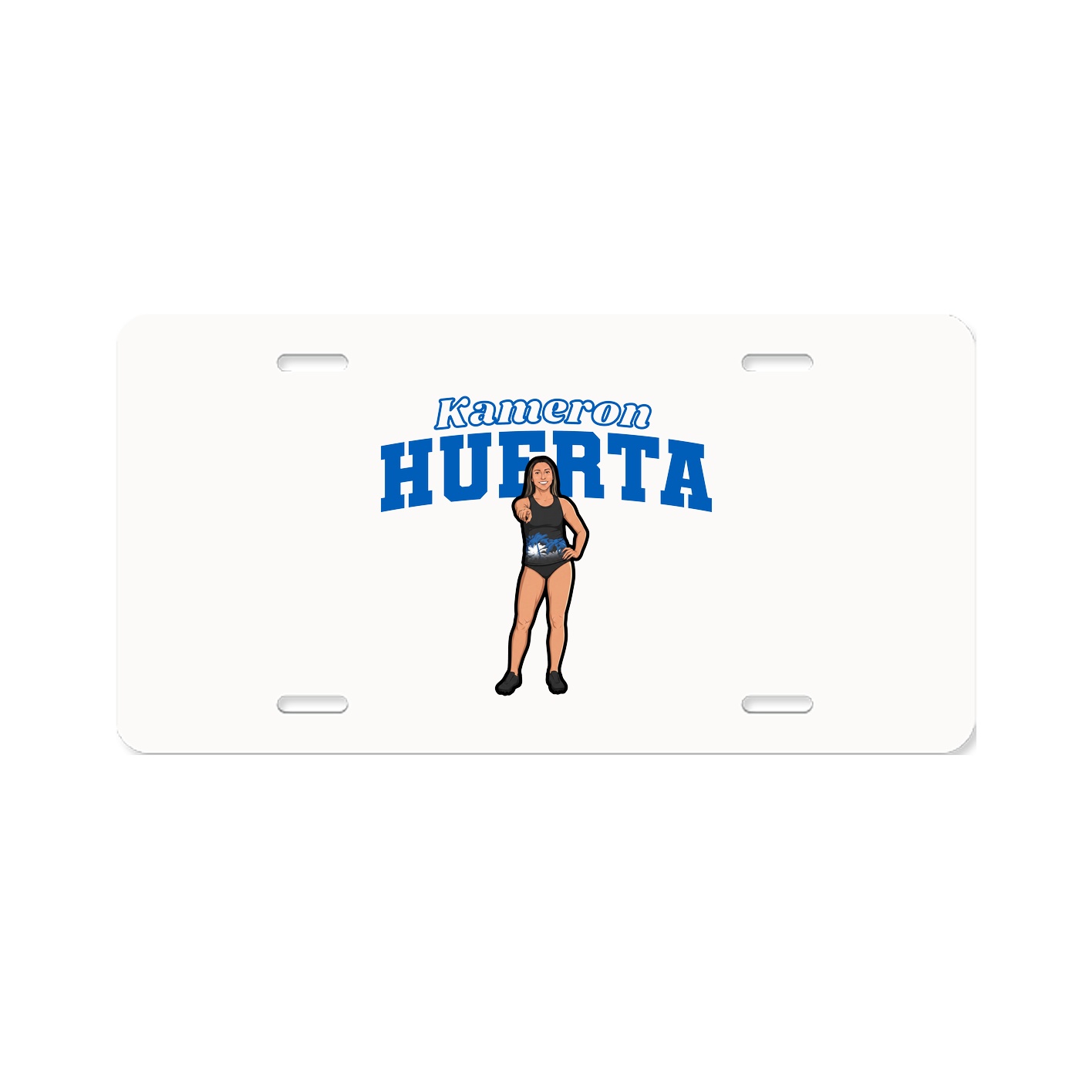License Plate — Name Arch in Classic