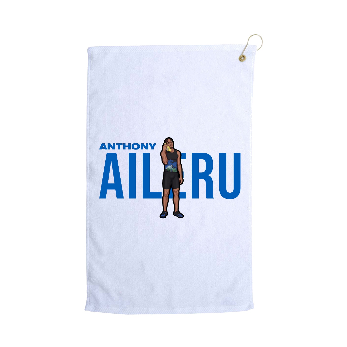 Golf Towel — Player Name in White