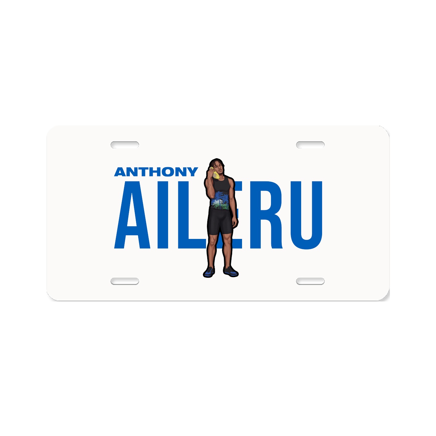 License Plate — Player Name in Classic