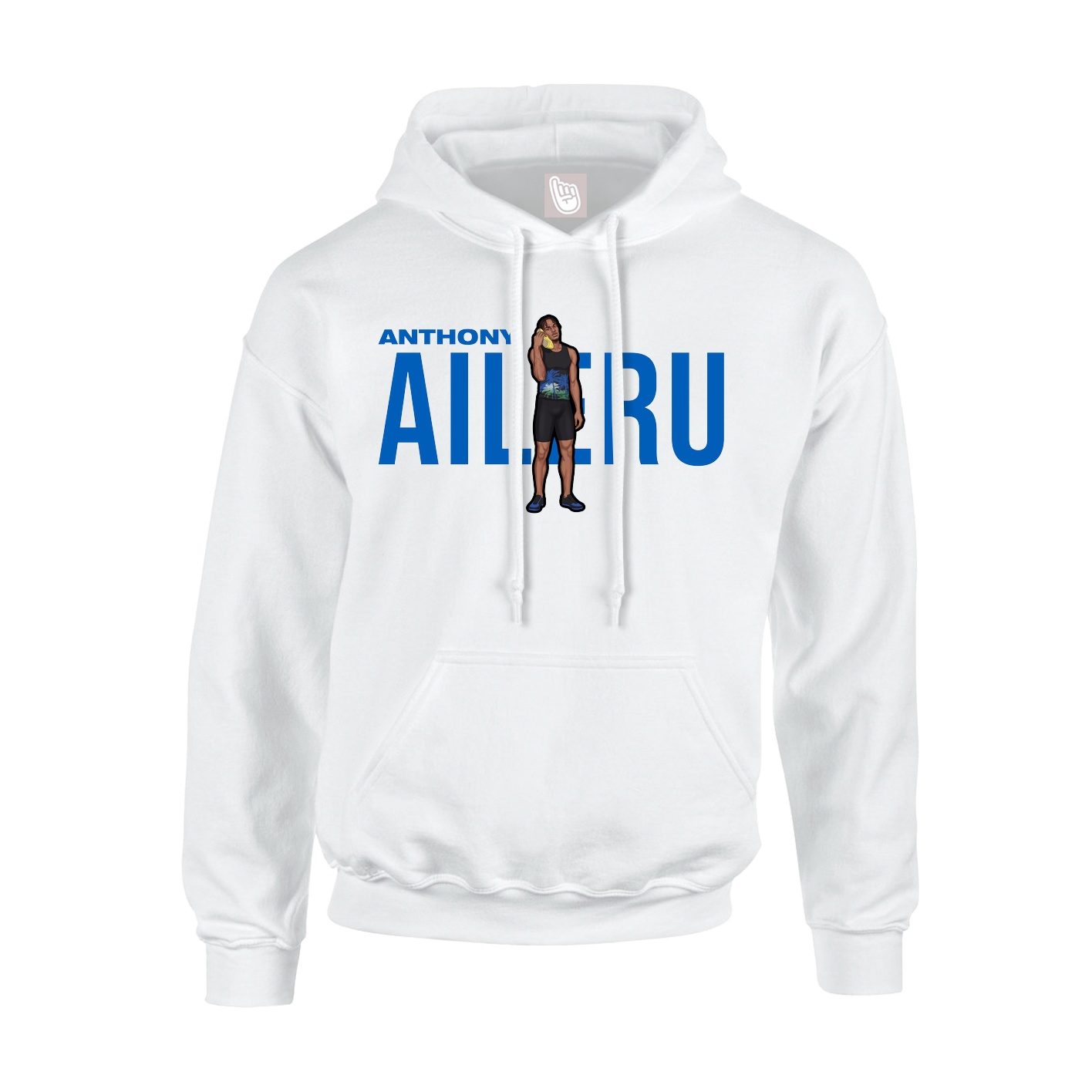 Youth Hoodie — Player Name in White