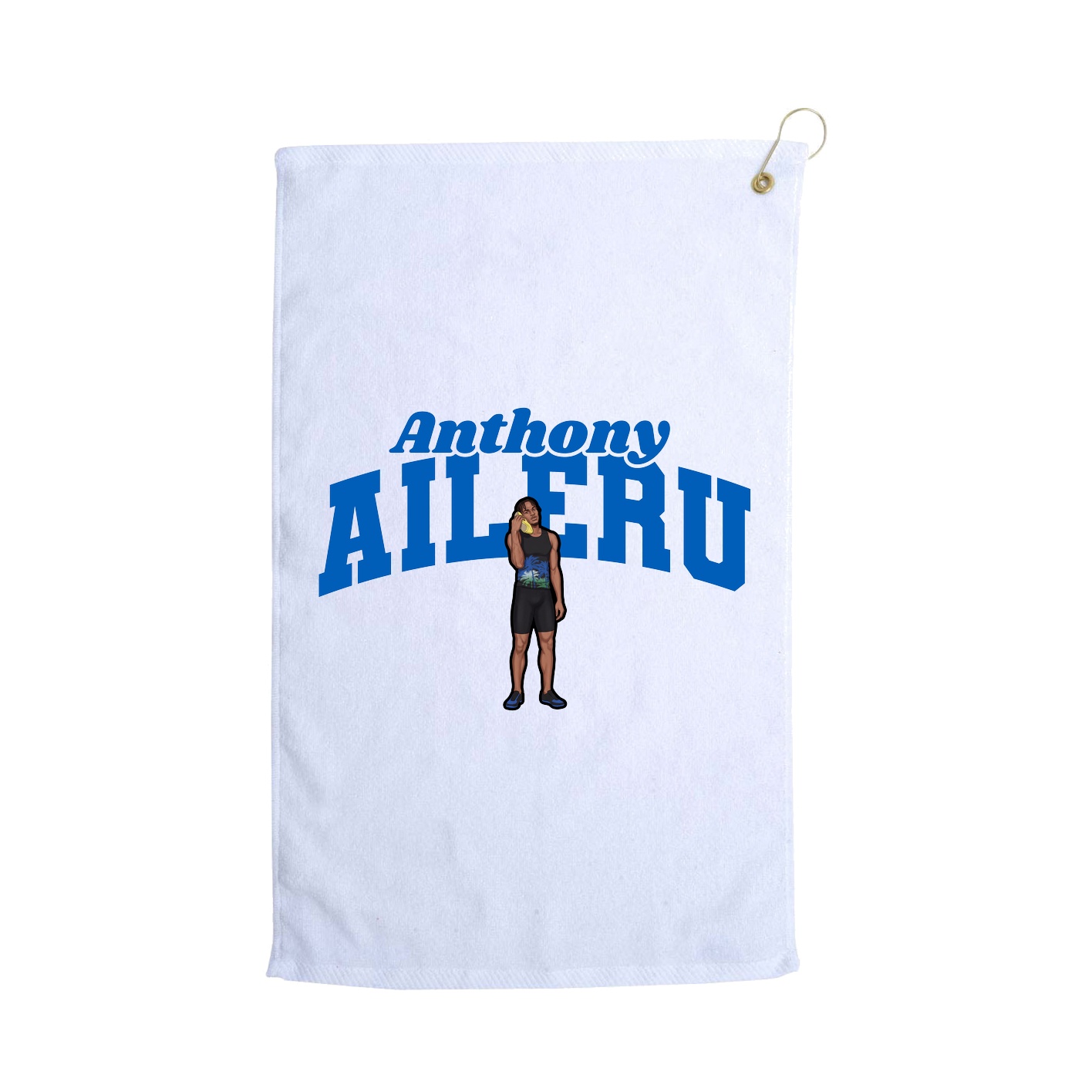 Golf Towel — Signature Arch in White