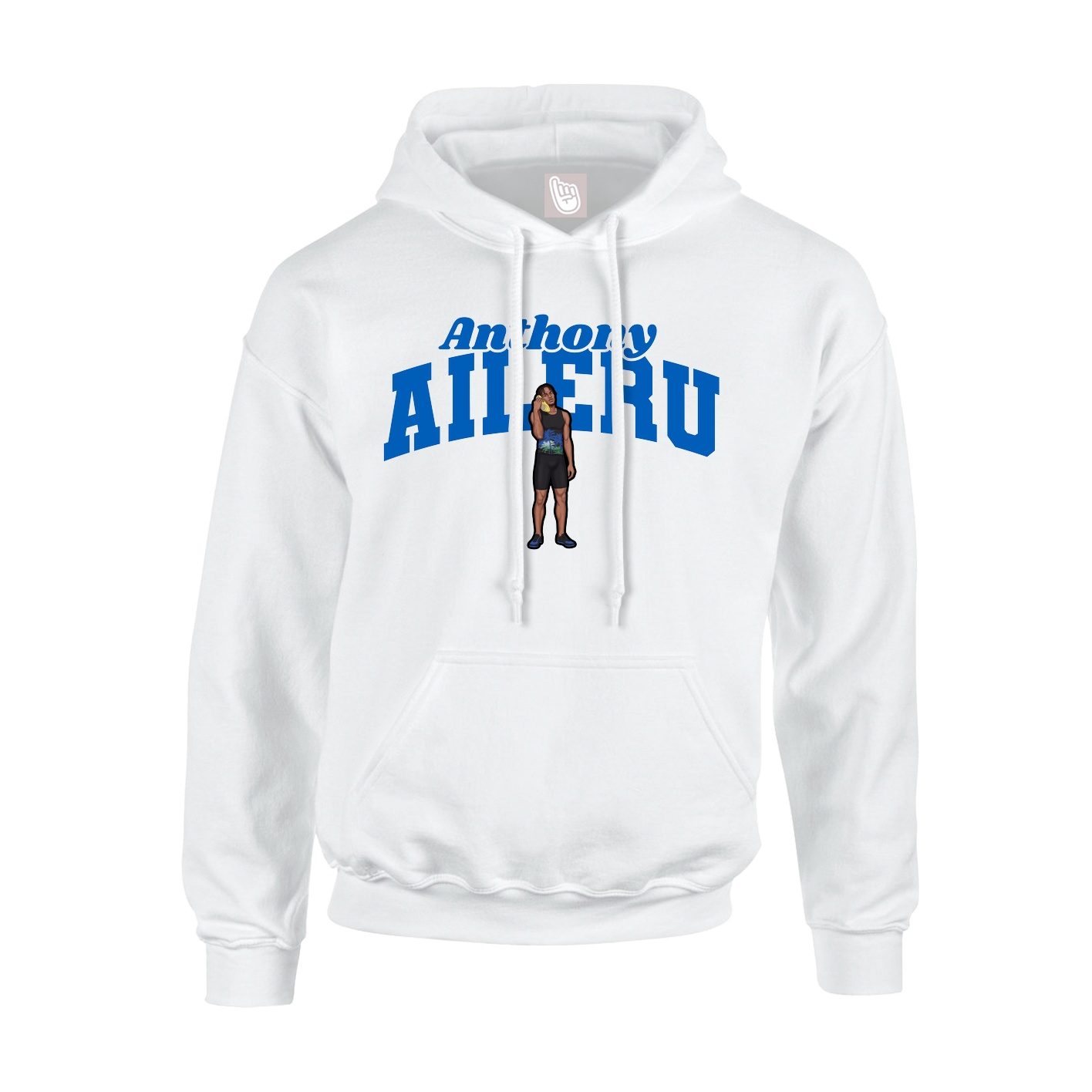 Hoodie — Signature Arch in White