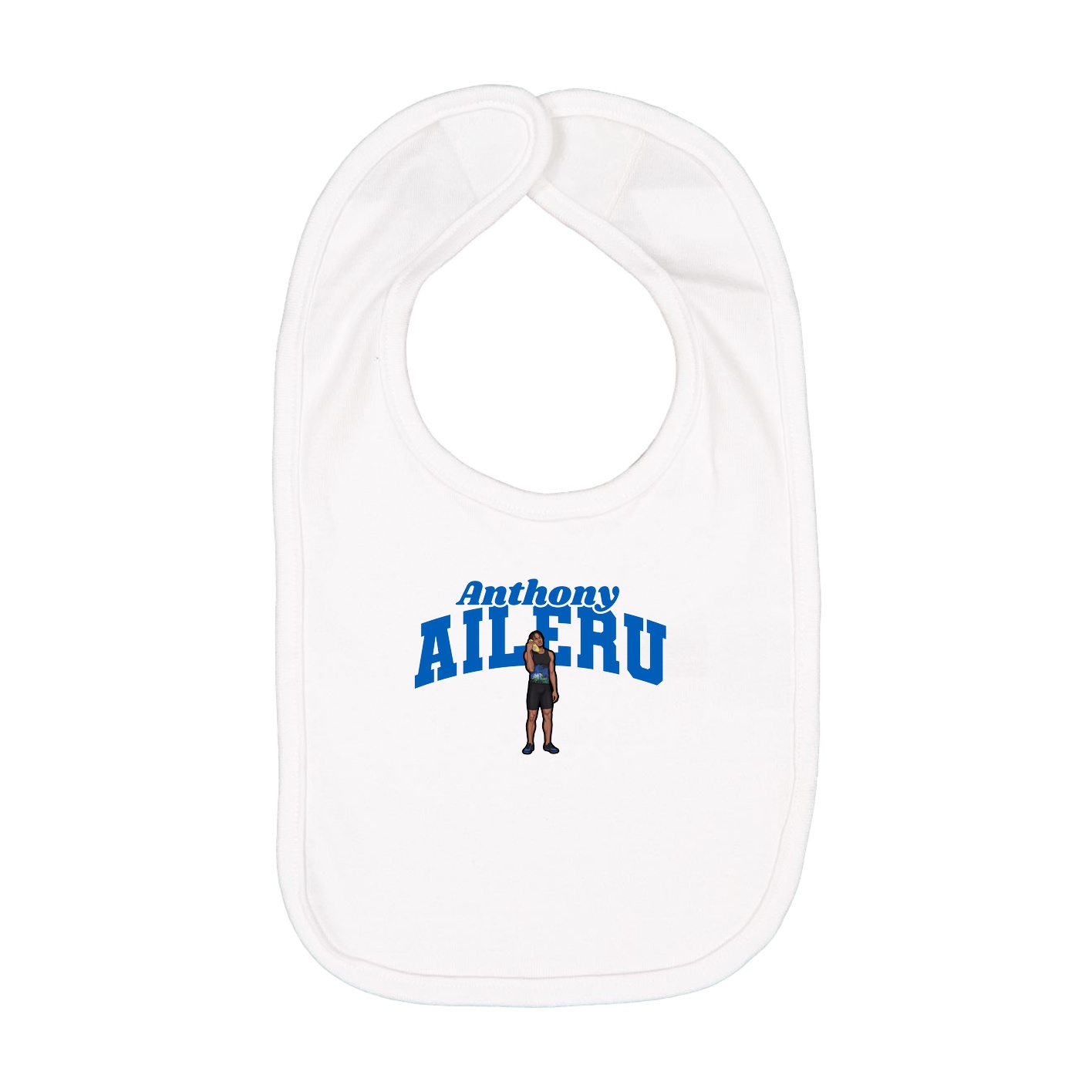 Infant Bib — Signature Arch in White