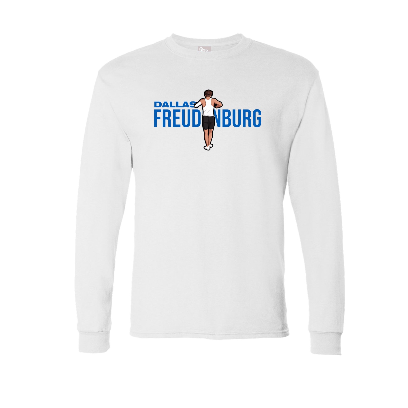 Long Sleeve Tee — Player Name in White