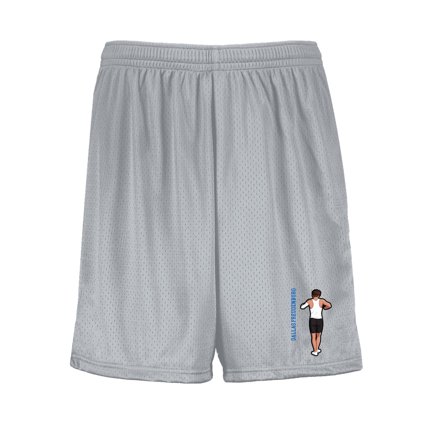 Shorts — Name Vertical in Silver