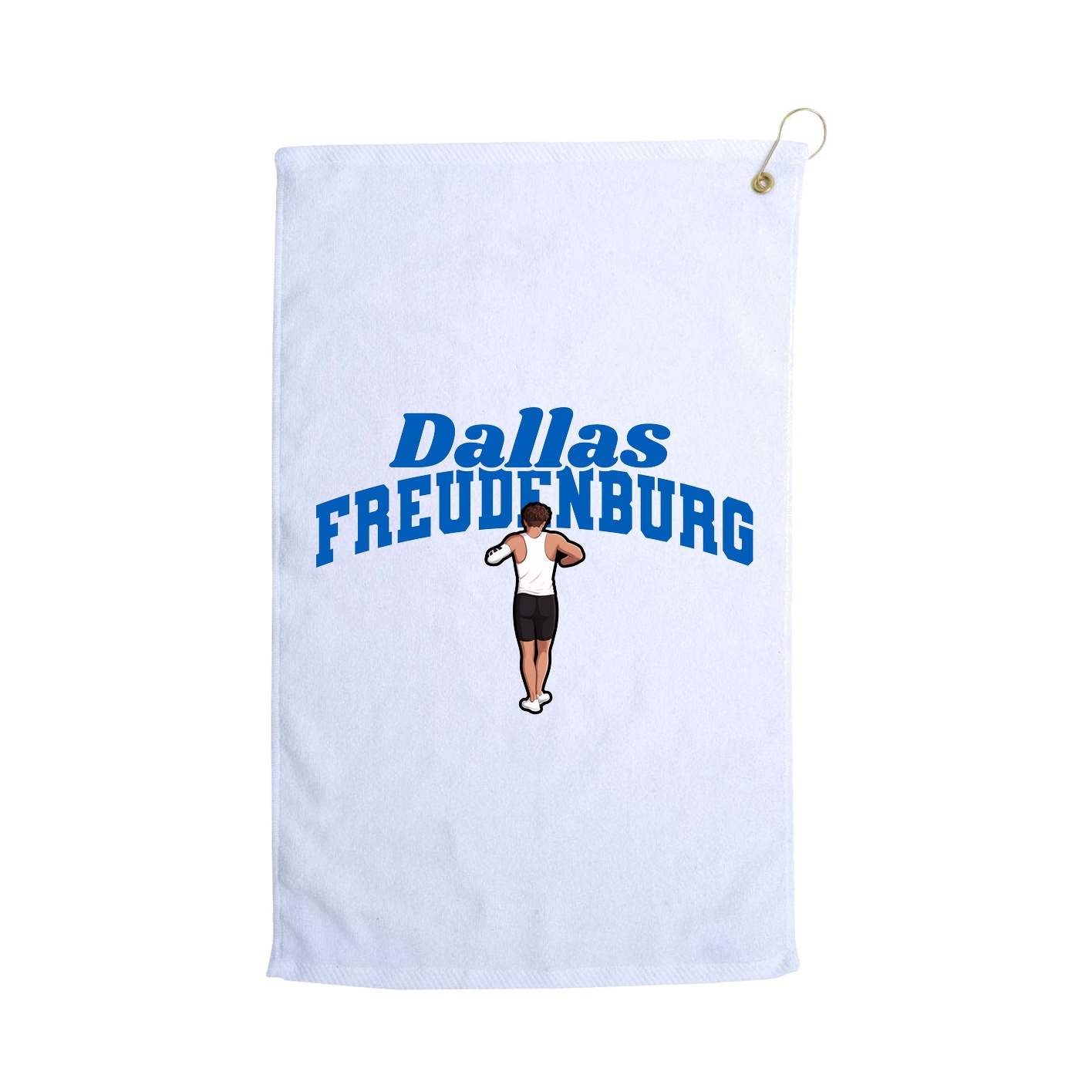 Golf Towel — Signature Arch in White