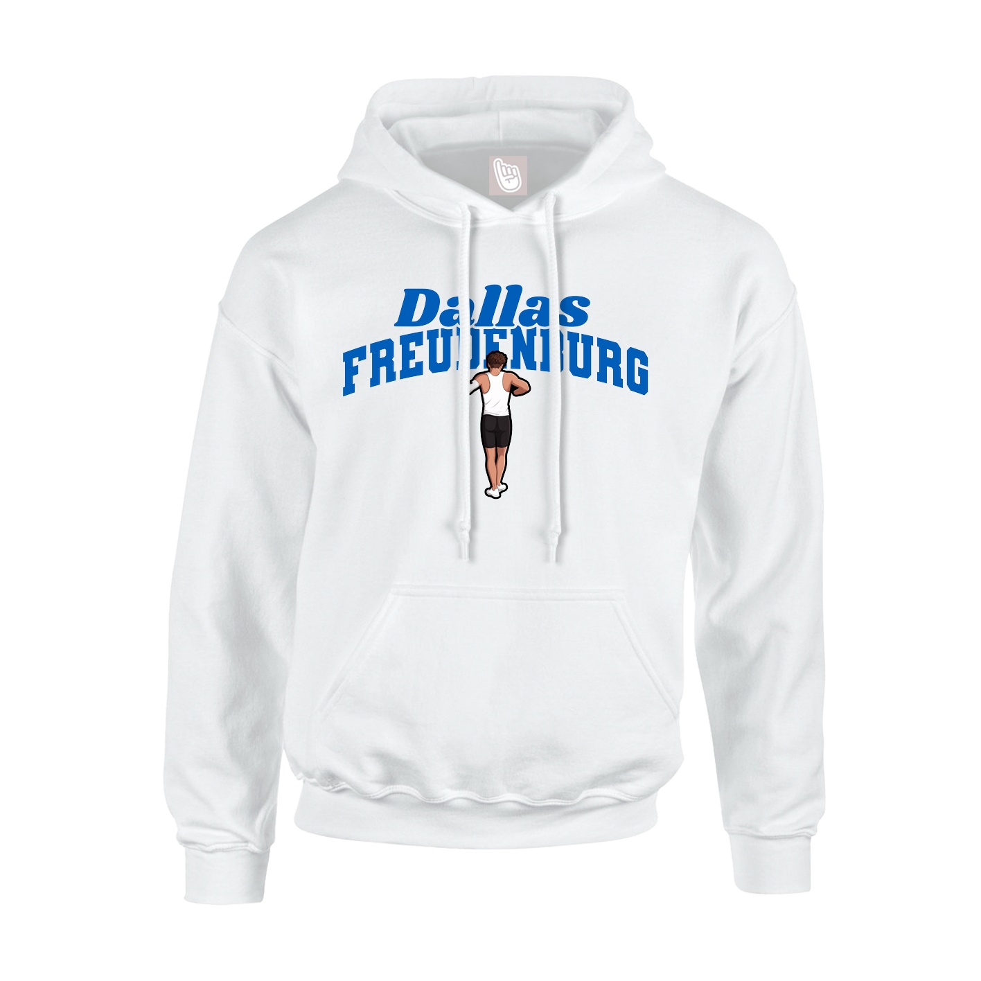 Hoodie — Signature Arch in White