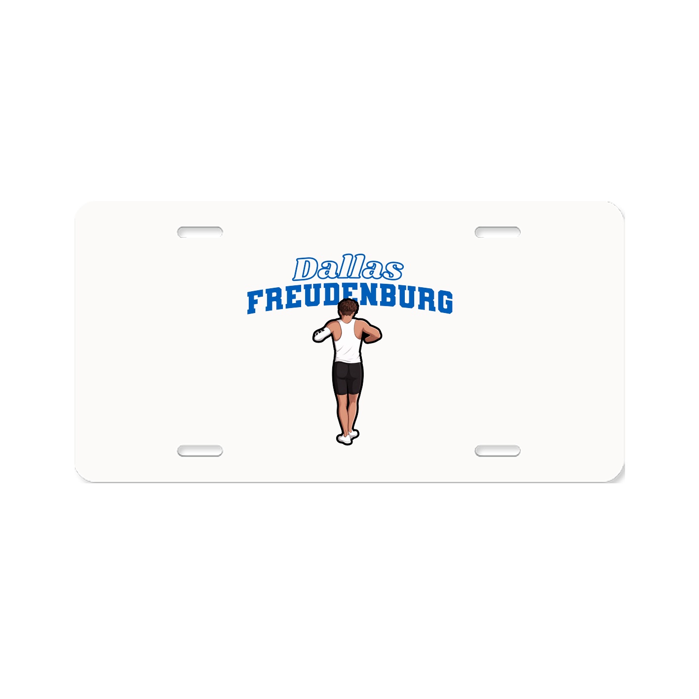 License Plate — Name Arch in Classic