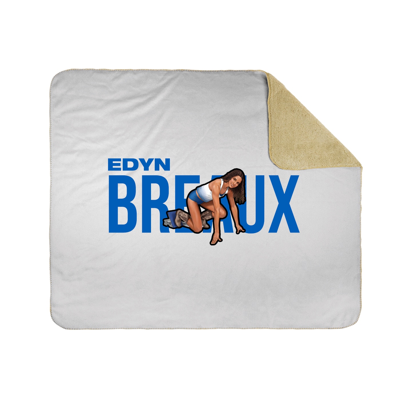 Throw Blanket — Player Name in White