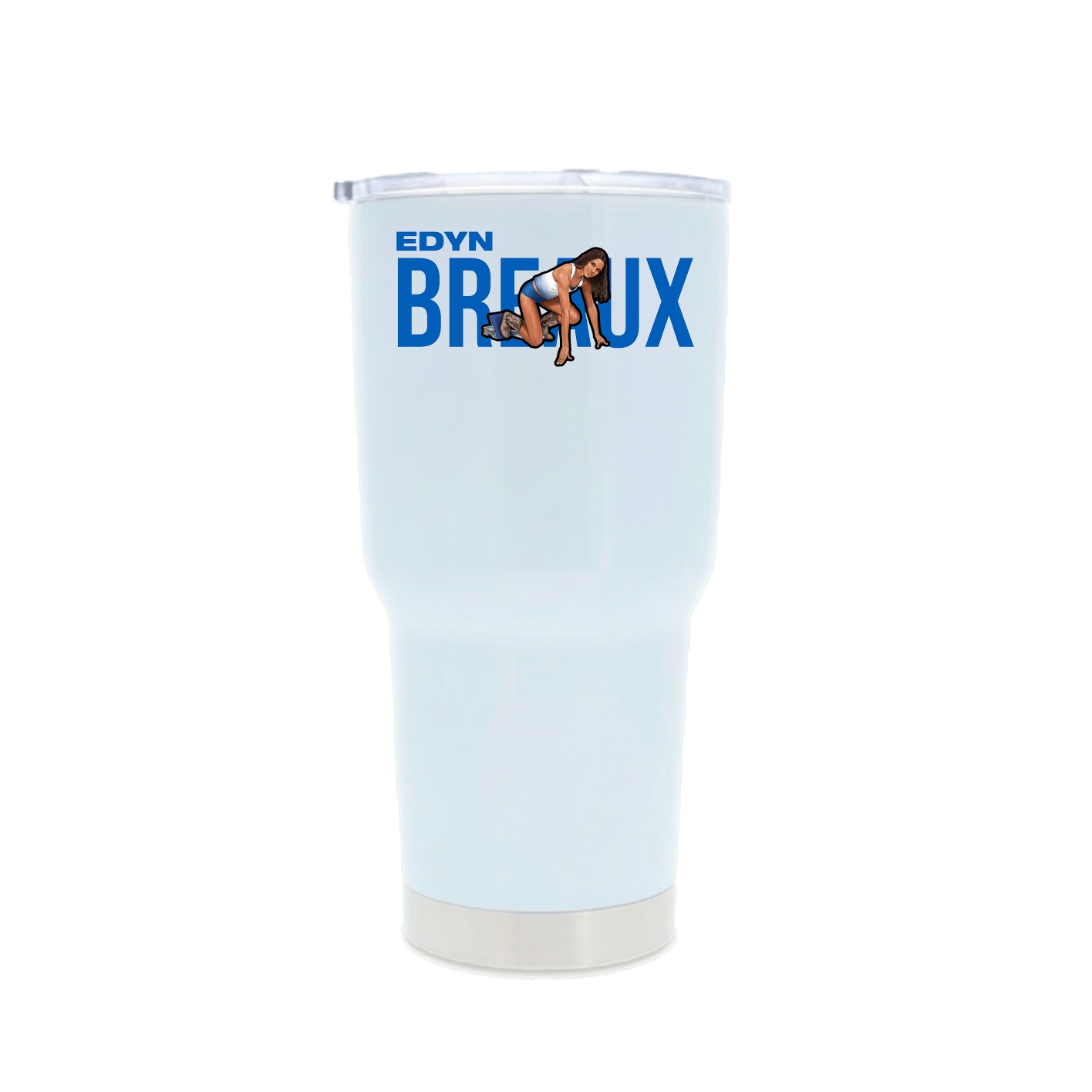 30oz Stainless Steel Tumbler — Player Name in White