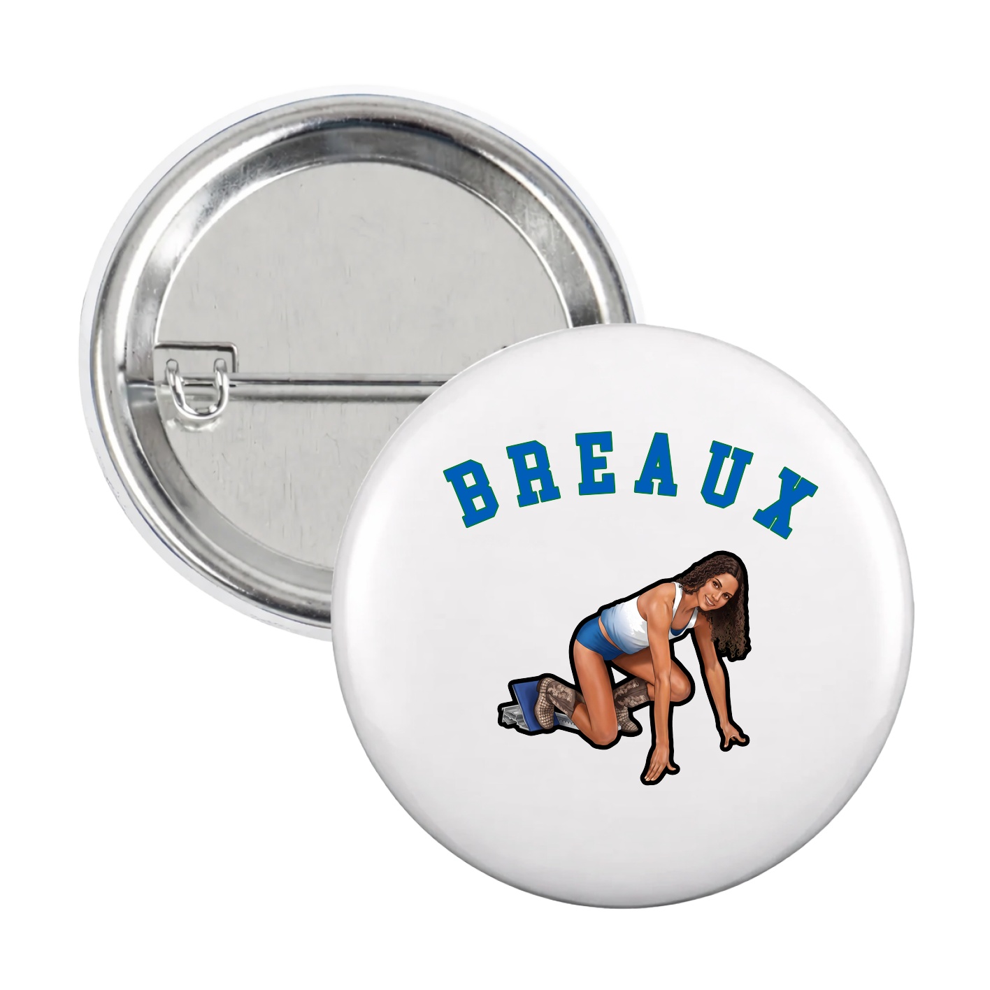 Game Day Button — Shirsey Arch in White