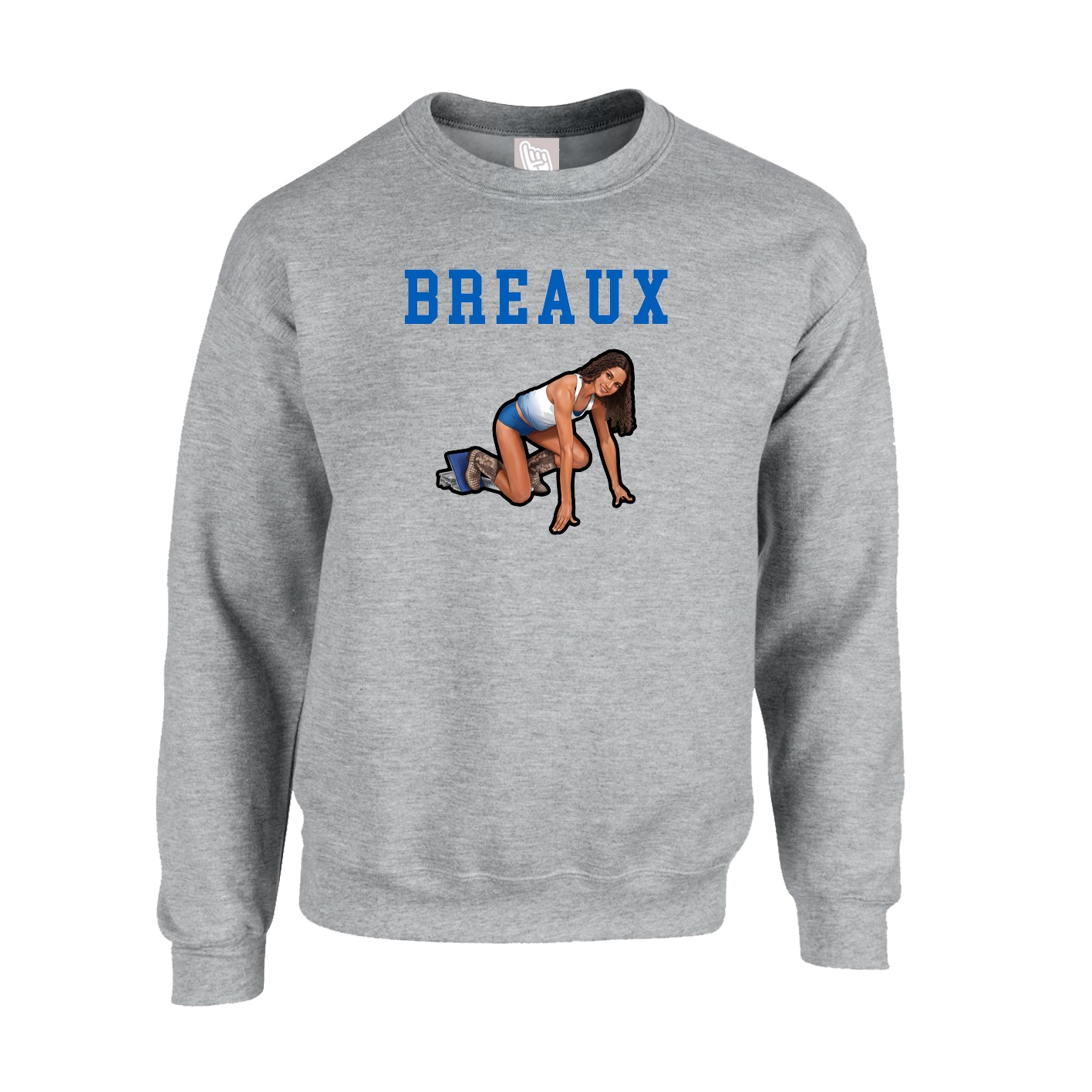 Fleece Crew — Shirsey in Grey