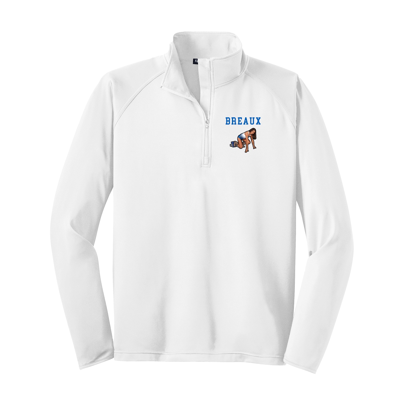 Q-Zip Pullover — Shirsey in White