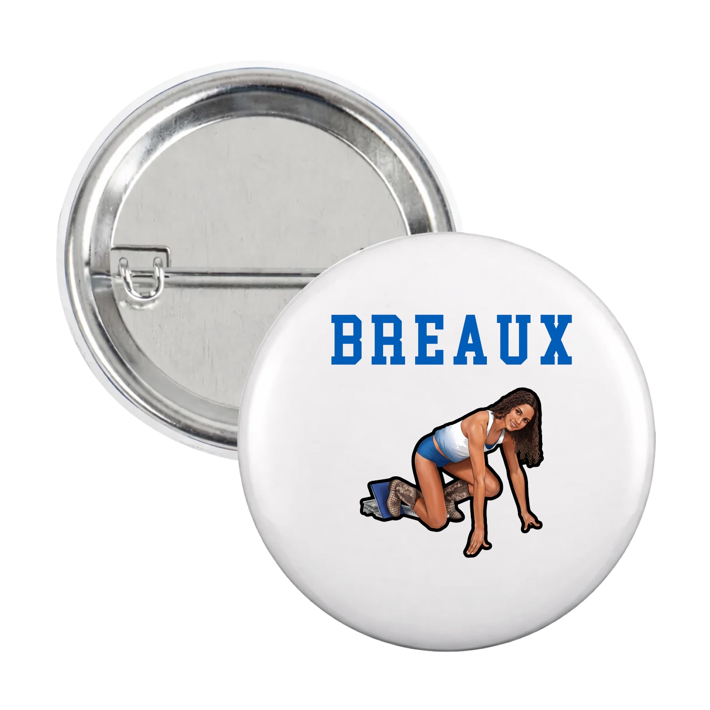 Game Day Button — Shirsey in White