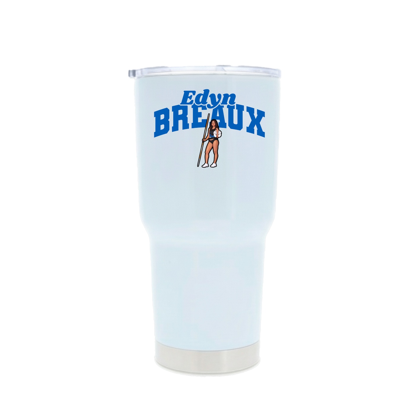 30oz Stainless Steel Tumbler — Signature Arch in White
