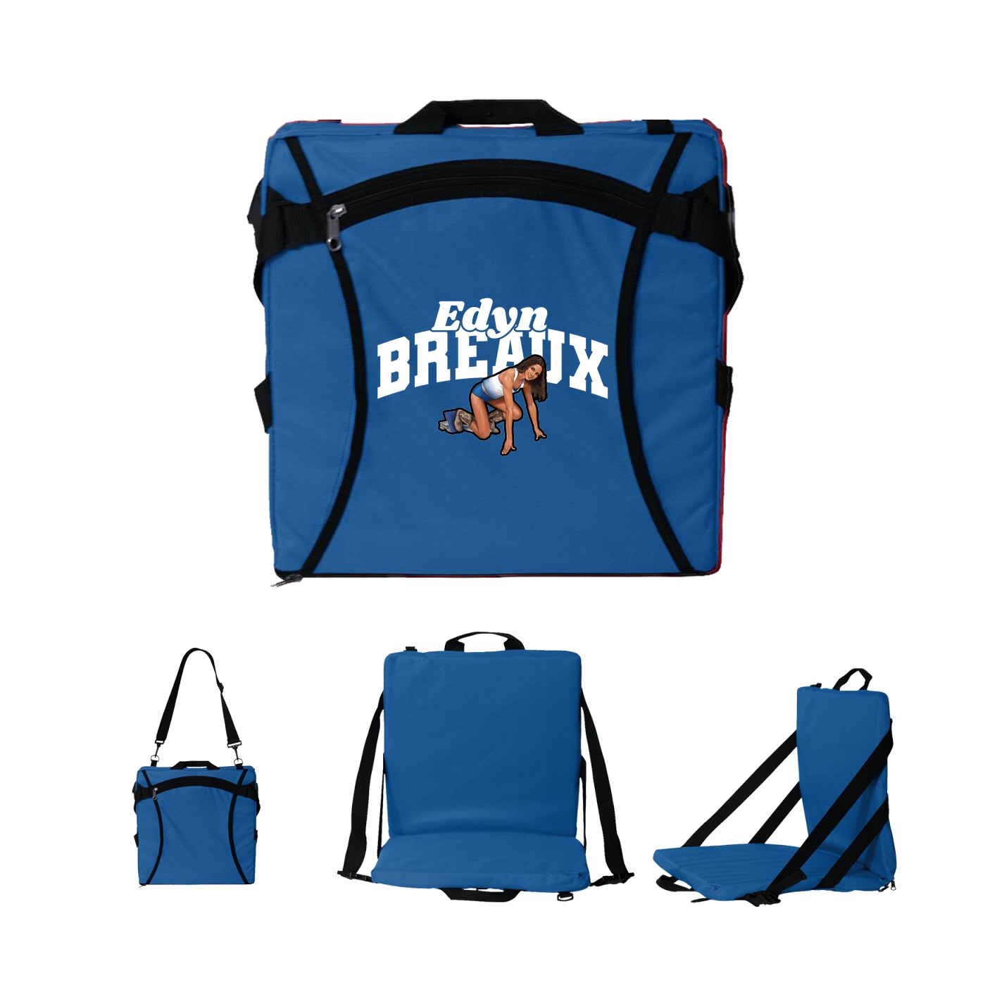Folding Stadium Seat — Signature Arch in Royal