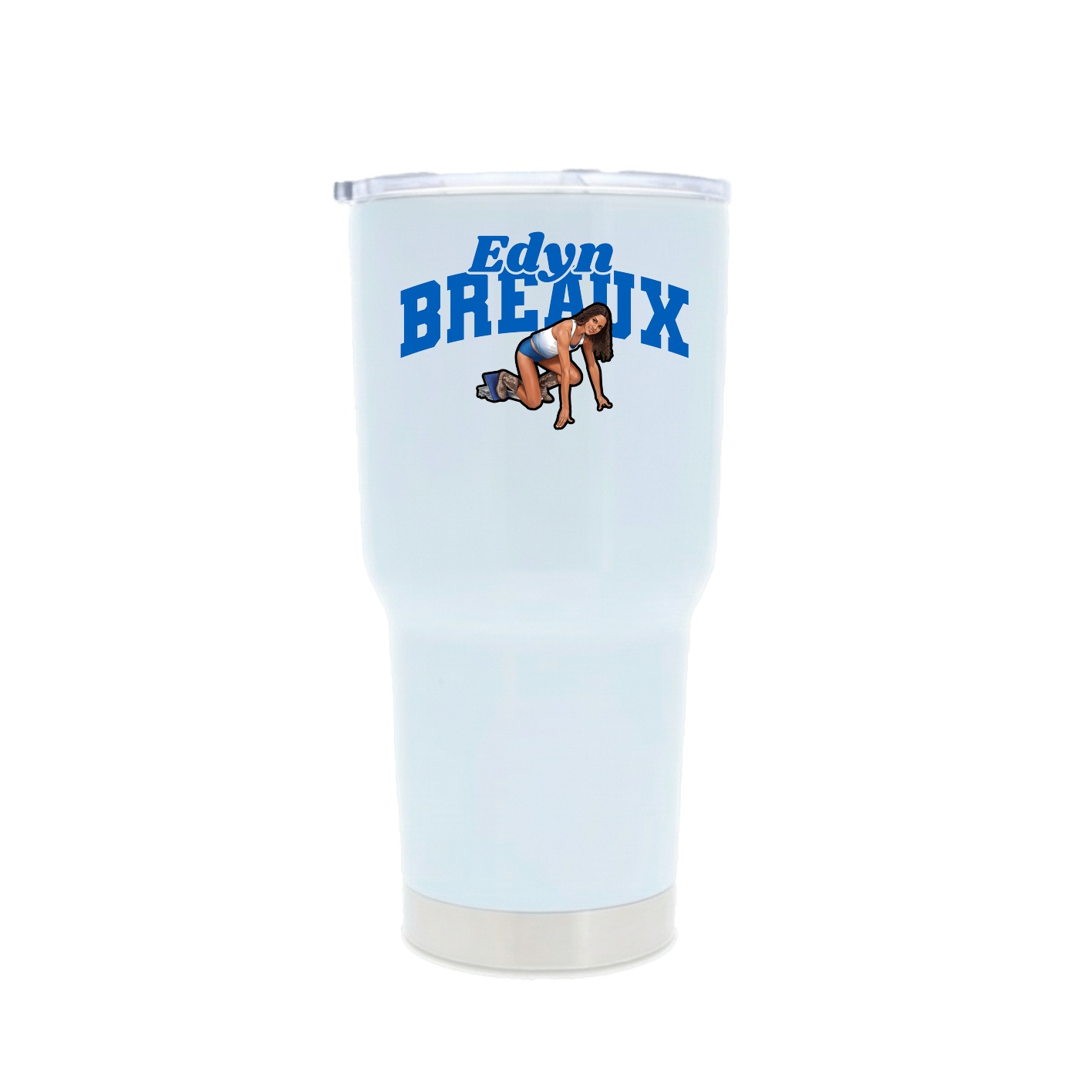 30oz Stainless Steel Tumbler — Signature Arch in White