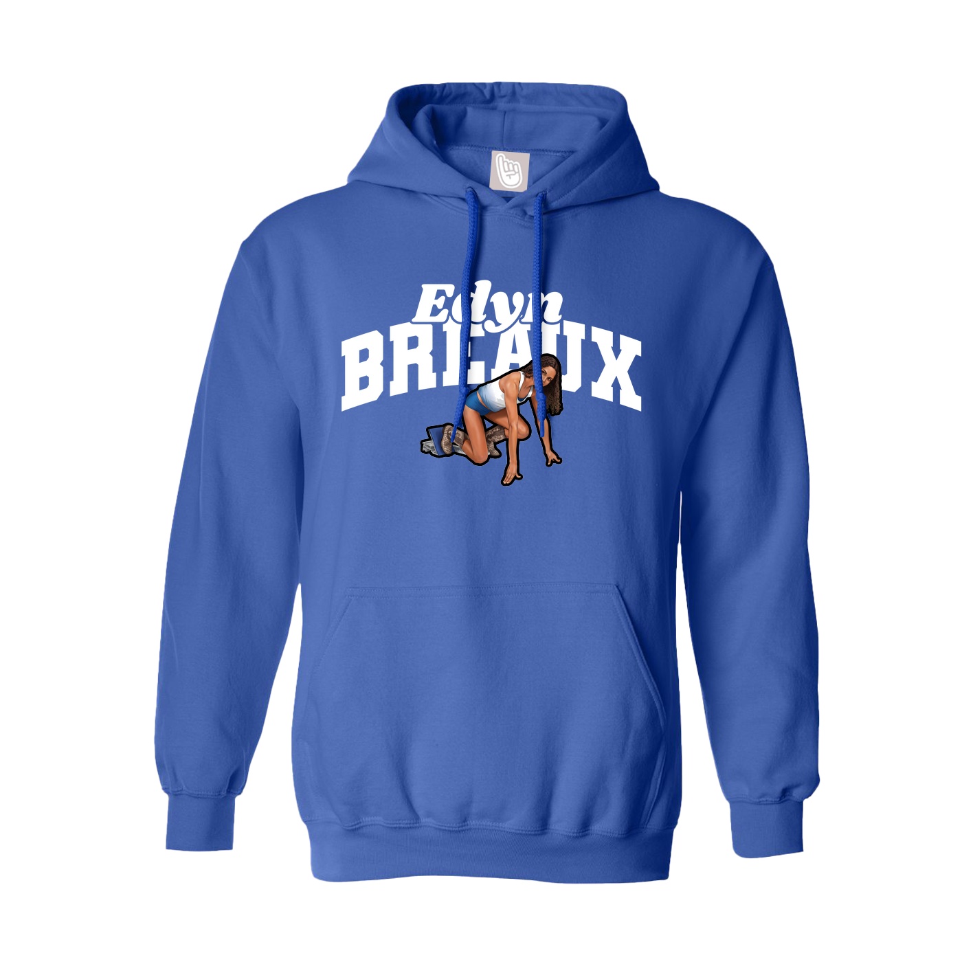 Youth Hoodie — Signature Arch in Royal