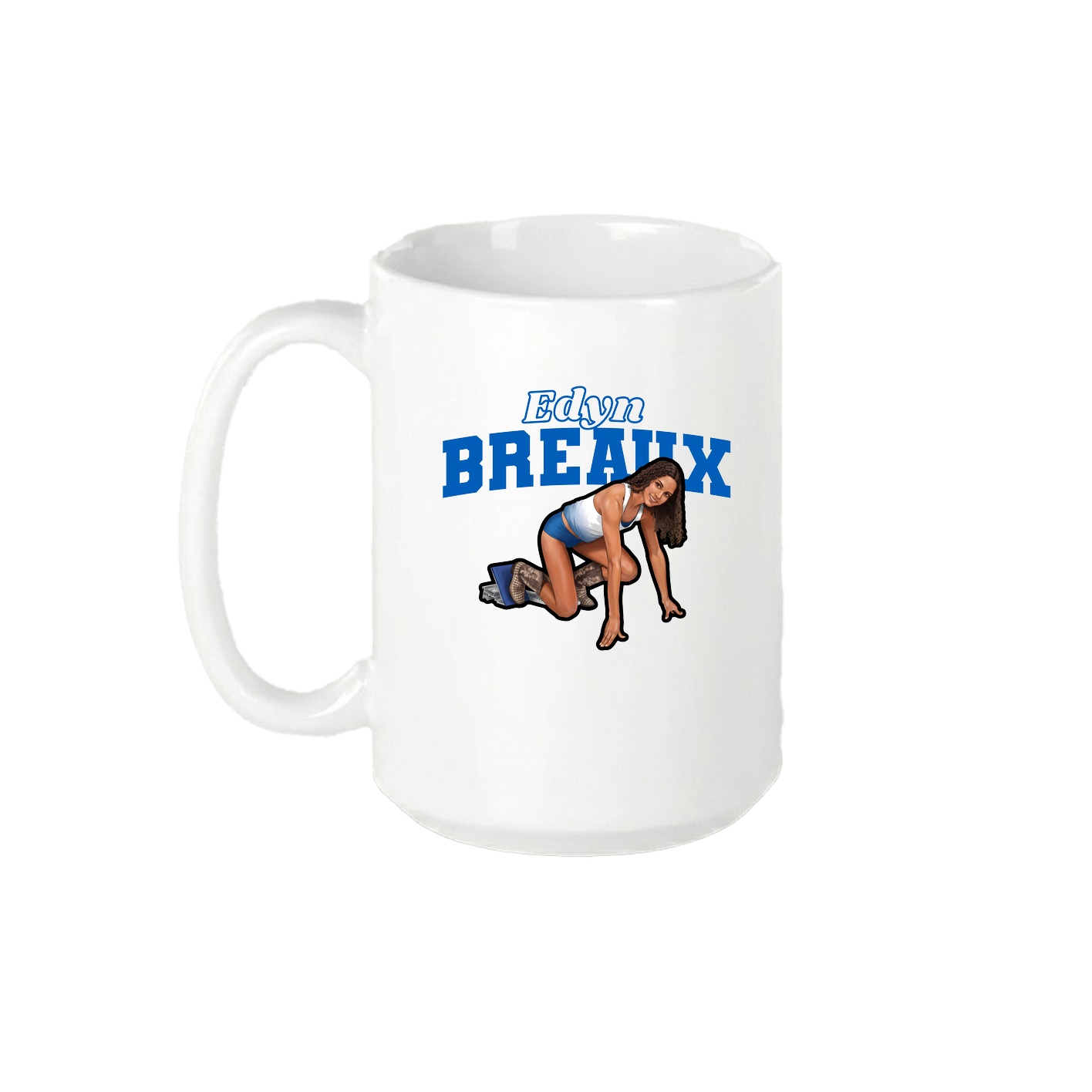 15oz Coffee Mug — Name Arch in White