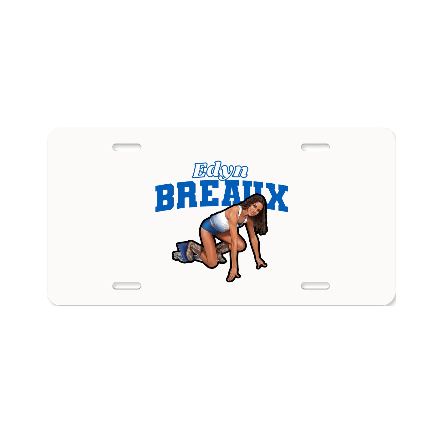 License Plate — Name Arch in Classic