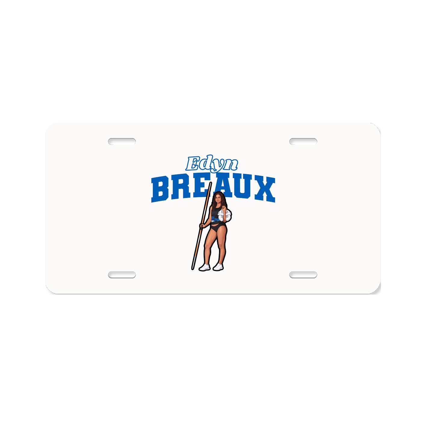 License Plate — Name Arch in Classic