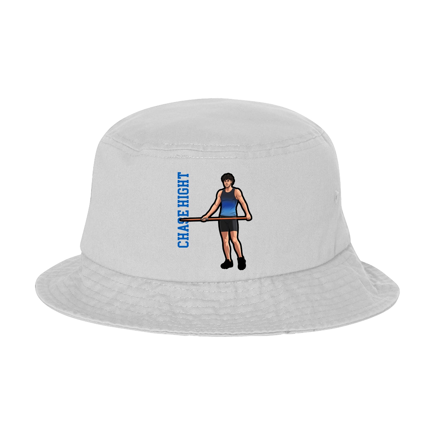 Bucket Cap — Name Vertical in White