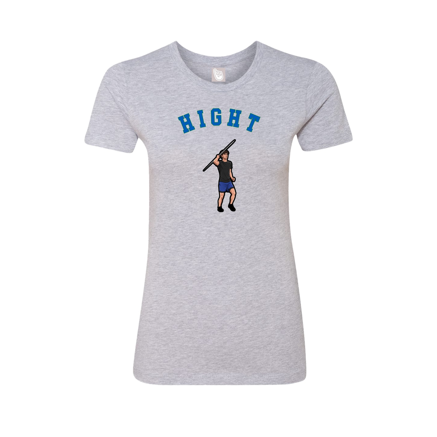 Fitted Women's Tee — Shirsey Arch in Grey