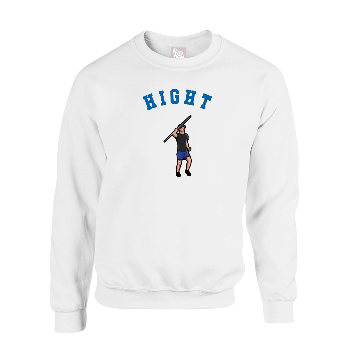 Fleece Crew — Shirsey Arch in White