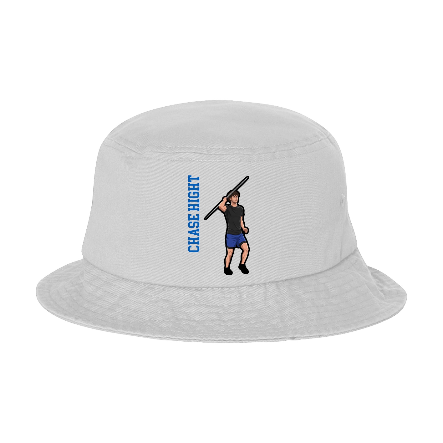Bucket Cap — Name Vertical in White