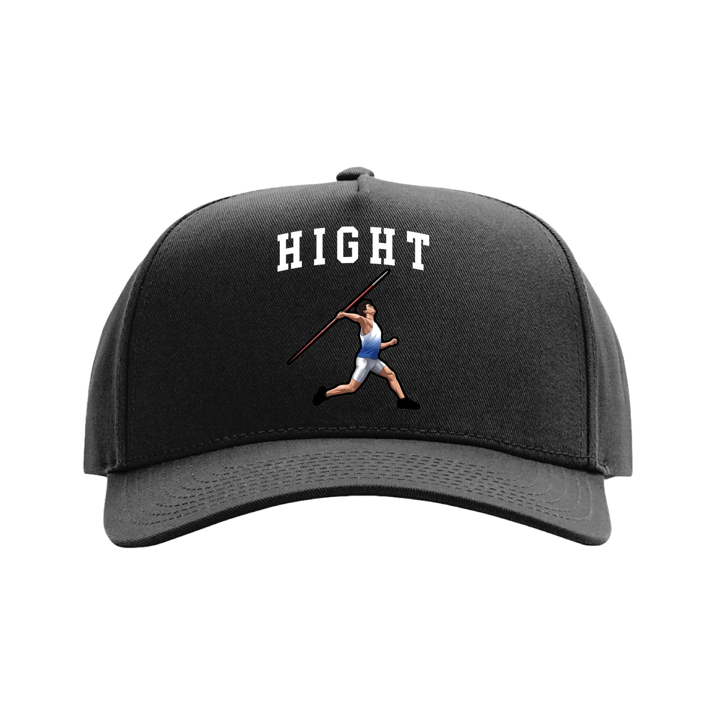 Full Fabric Five-Panel Champ Cap — Shirsey in Black