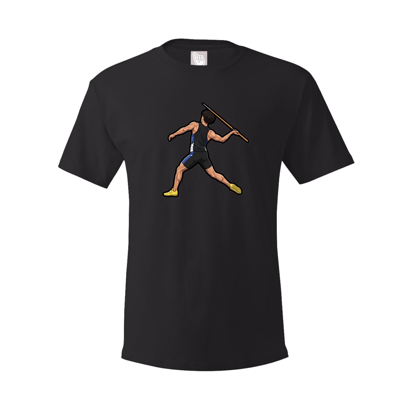 Youth Tee — Name Vertical in Black