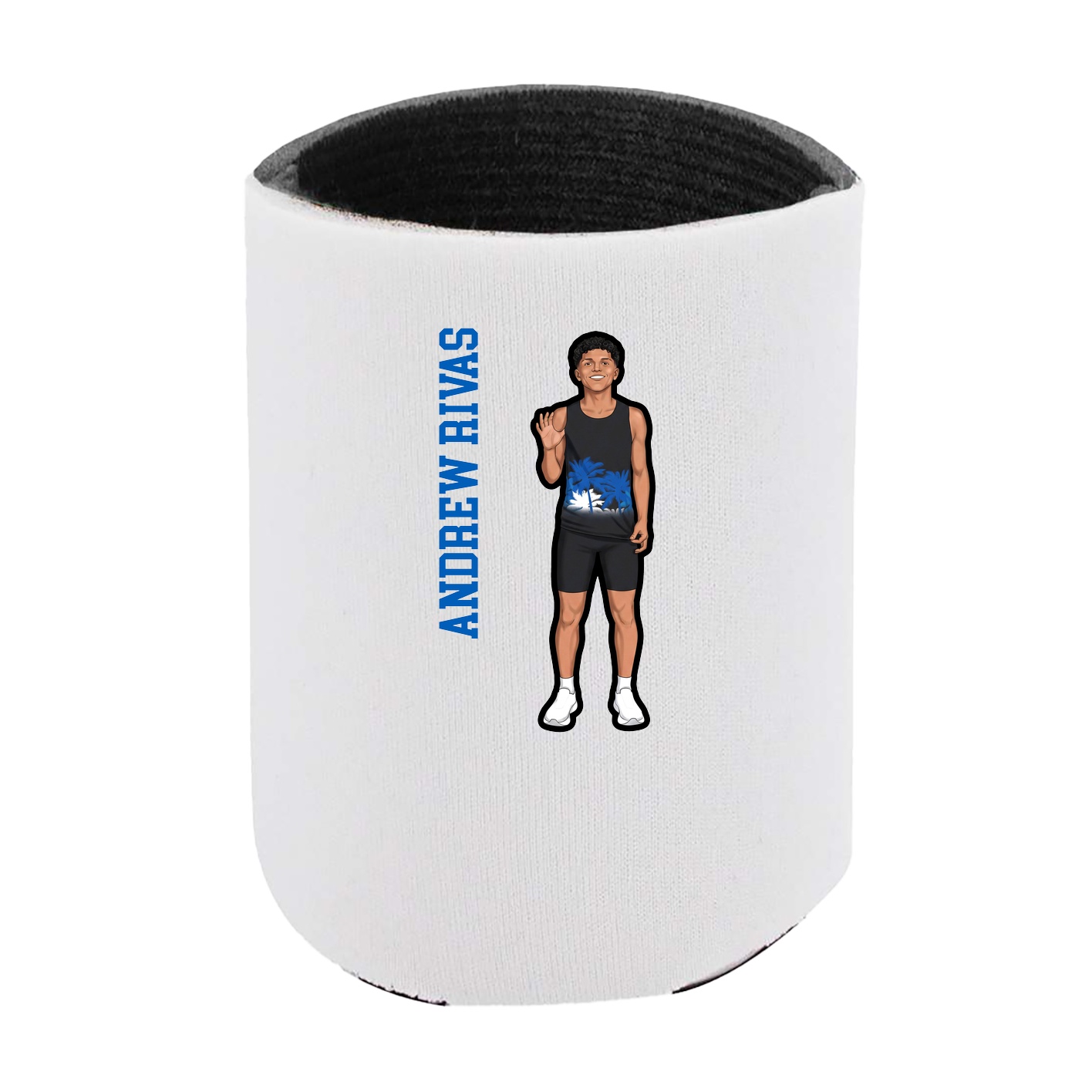 Can Holder — Name Vertical in White