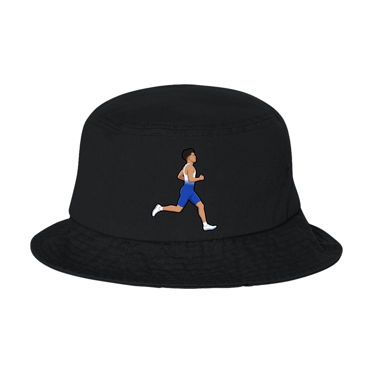 Bucket Cap — Name Vertical in Black