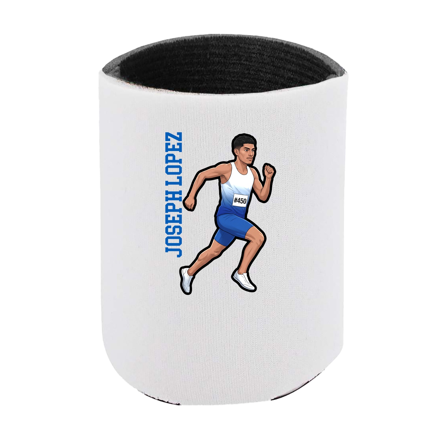Can Holder — Name Vertical in White