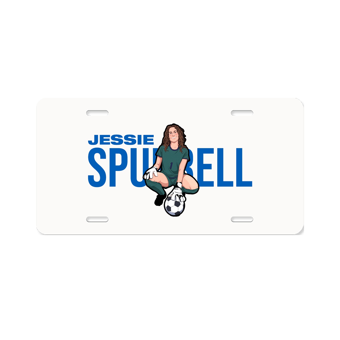 License Plate — Player Name in Classic
