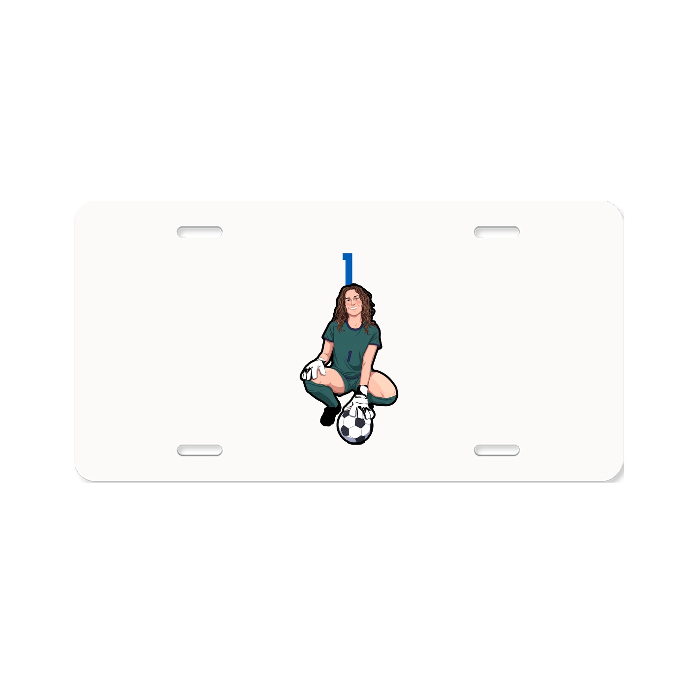 License Plate — Number Top in Classic
