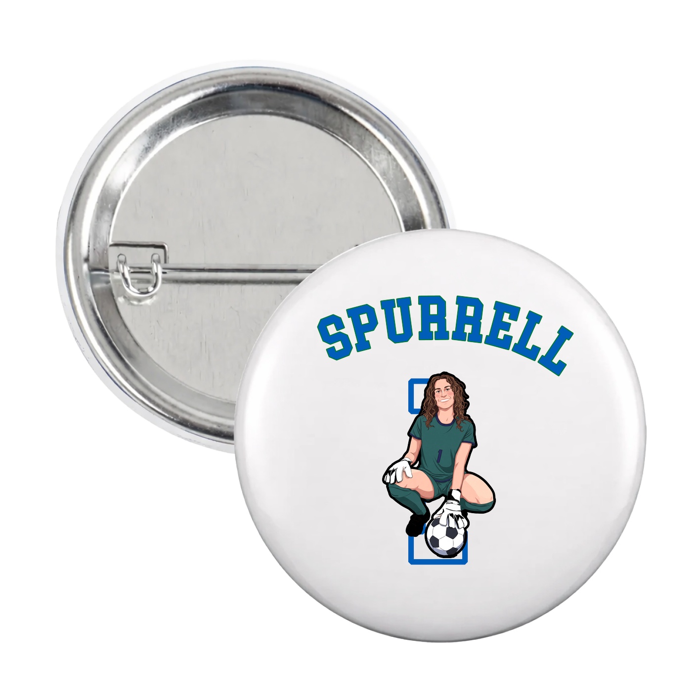 Game Day Button — Shirsey Arch in White