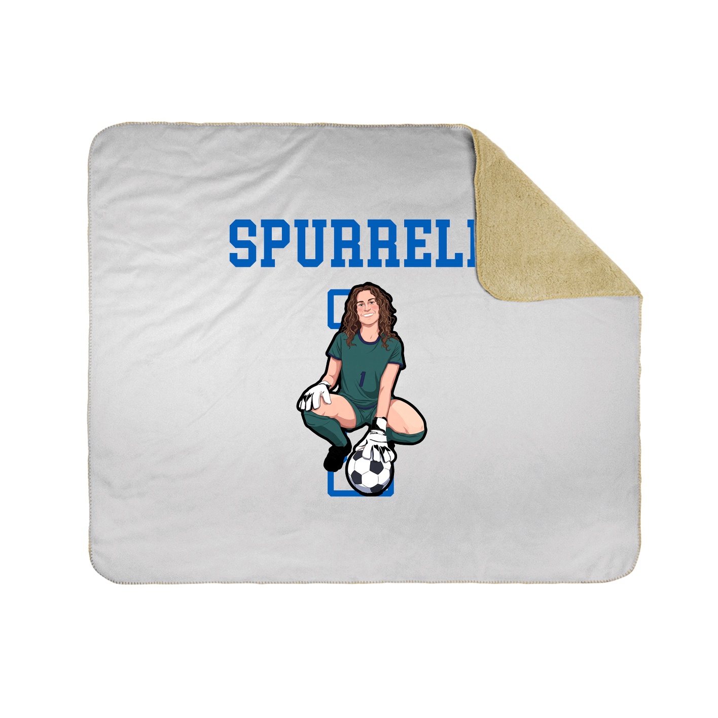 Throw Blanket — Shirsey in White