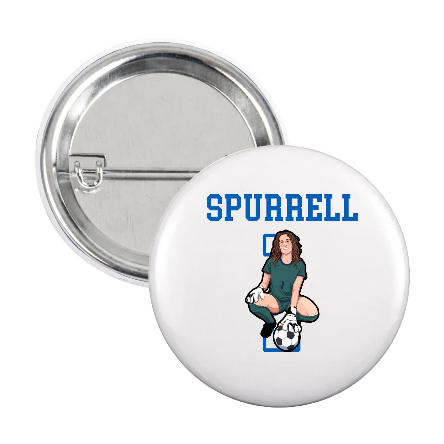 Game Day Button — Shirsey in White