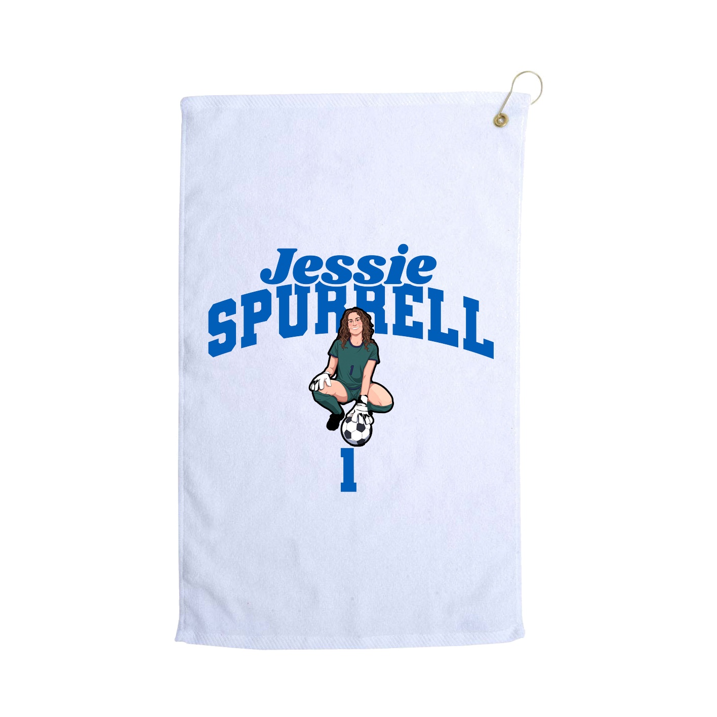 Golf Towel — Signature Arch in White