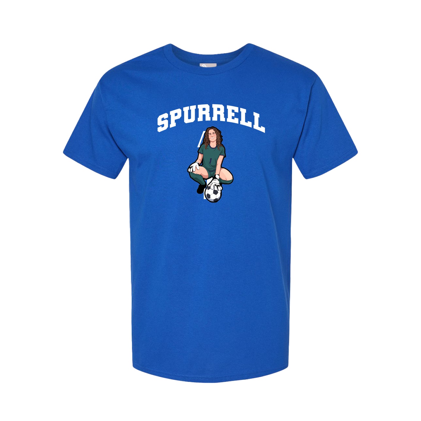 Youth Tee — Number in Royal