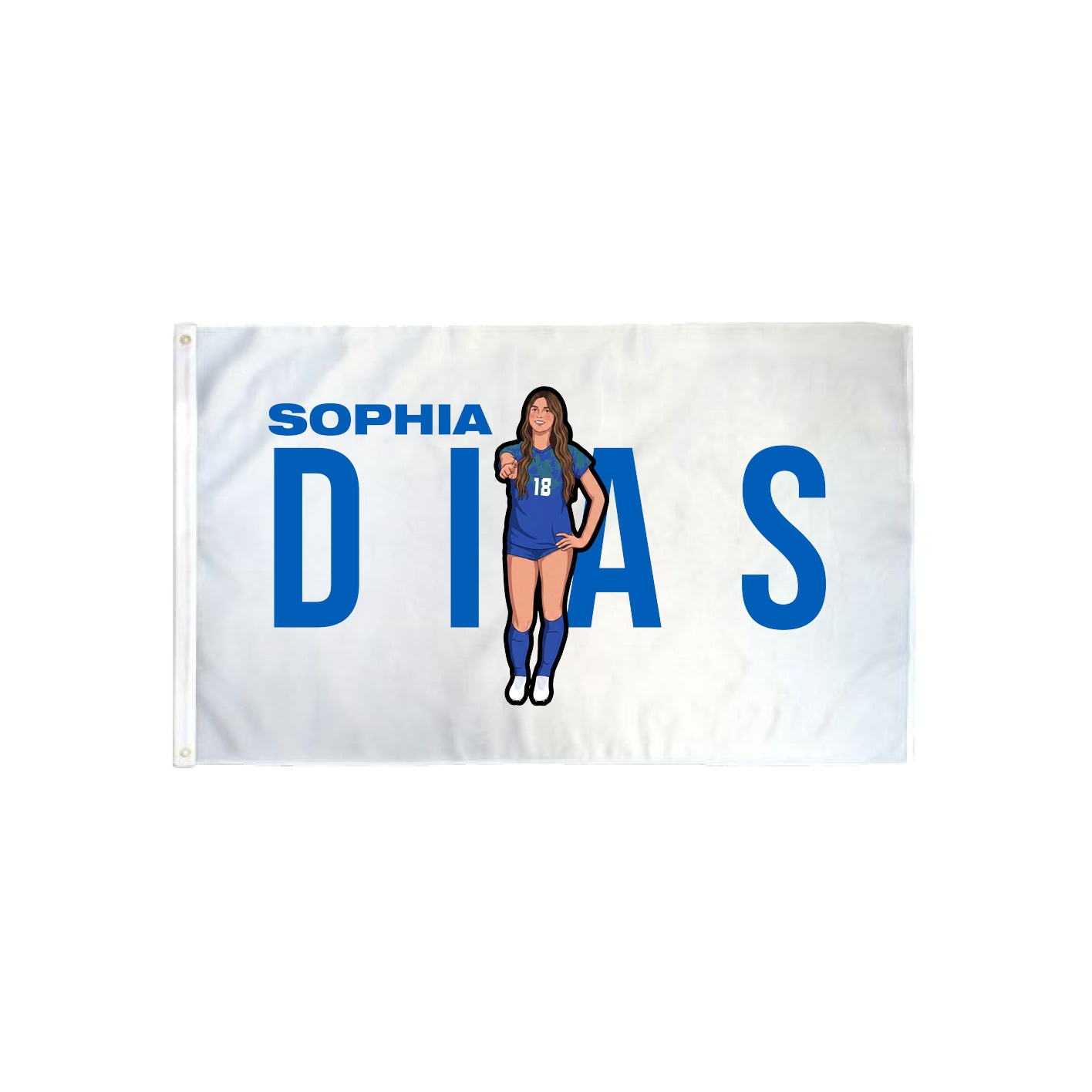 3x5 Flag — Player Name in Classic